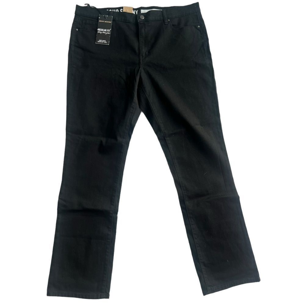 NWT DKNY Soho Mid Rise Skinny Leg Women's Regular Fit Black Jeans Size  16